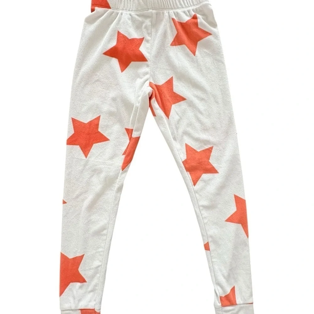 Cat & Jack White and Orange Star Pajama Bottoms